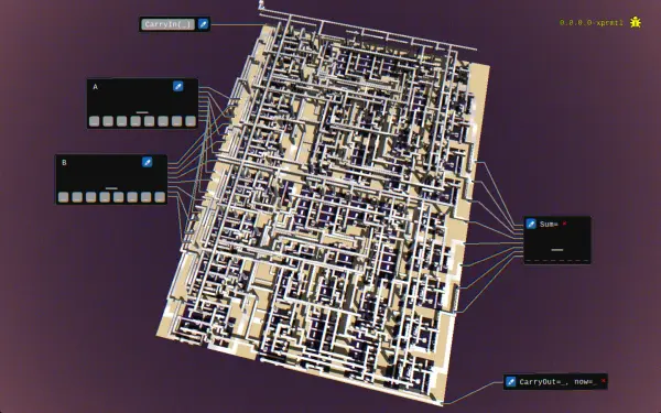 Hard Chip floor planning screenshot